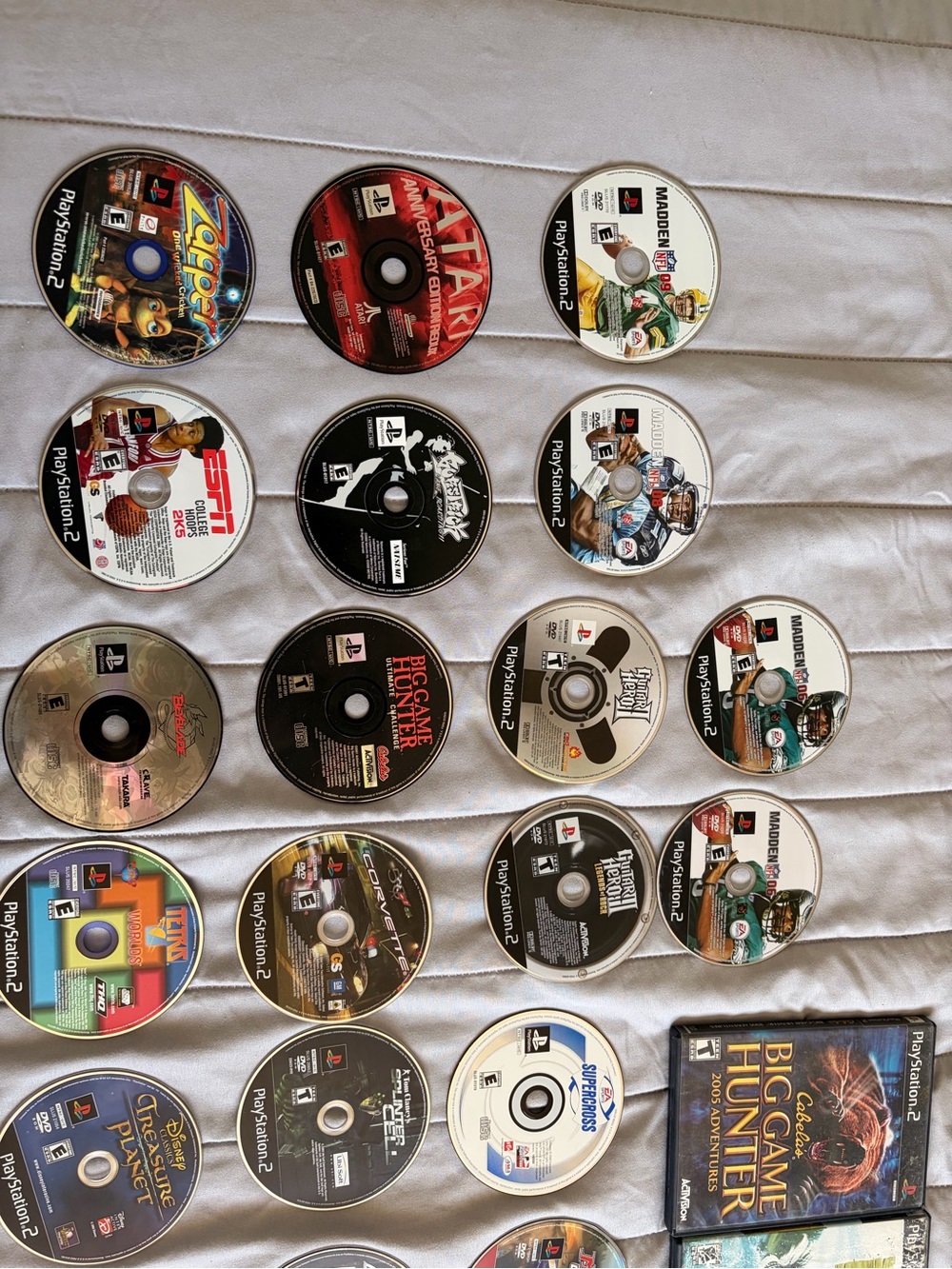 PlayStation 2 Assorted Silver Game Discs Collection